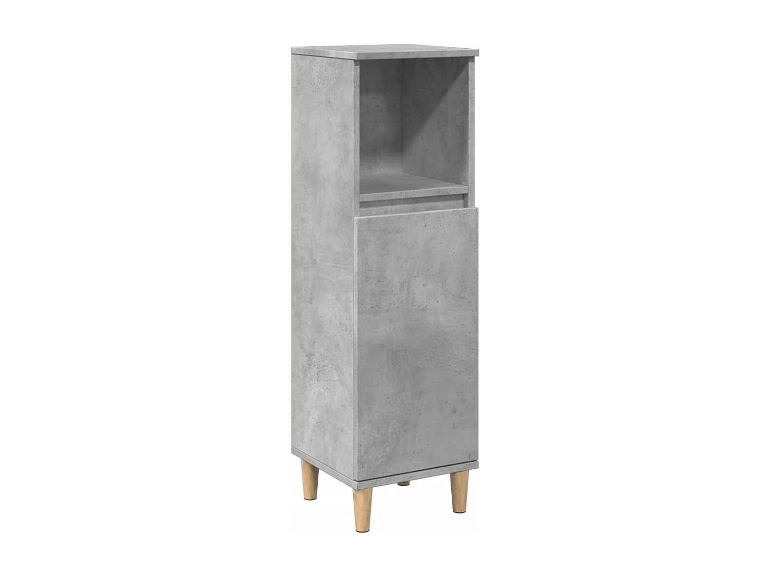 Armoire de salle de bain gris béton 30x30x100 cm