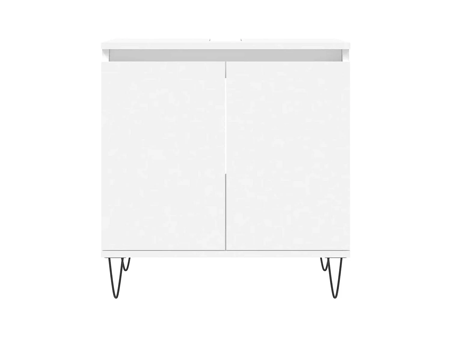 Witte badkamerkast 58x33x60 cm van bewerkt hout