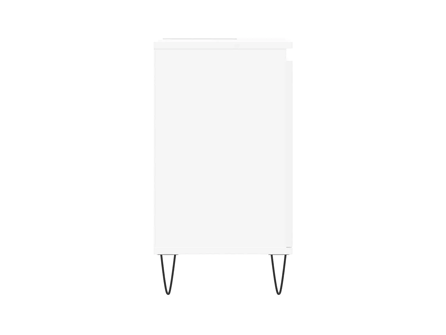 Witte badkamerkast 58x33x60 cm van bewerkt hout