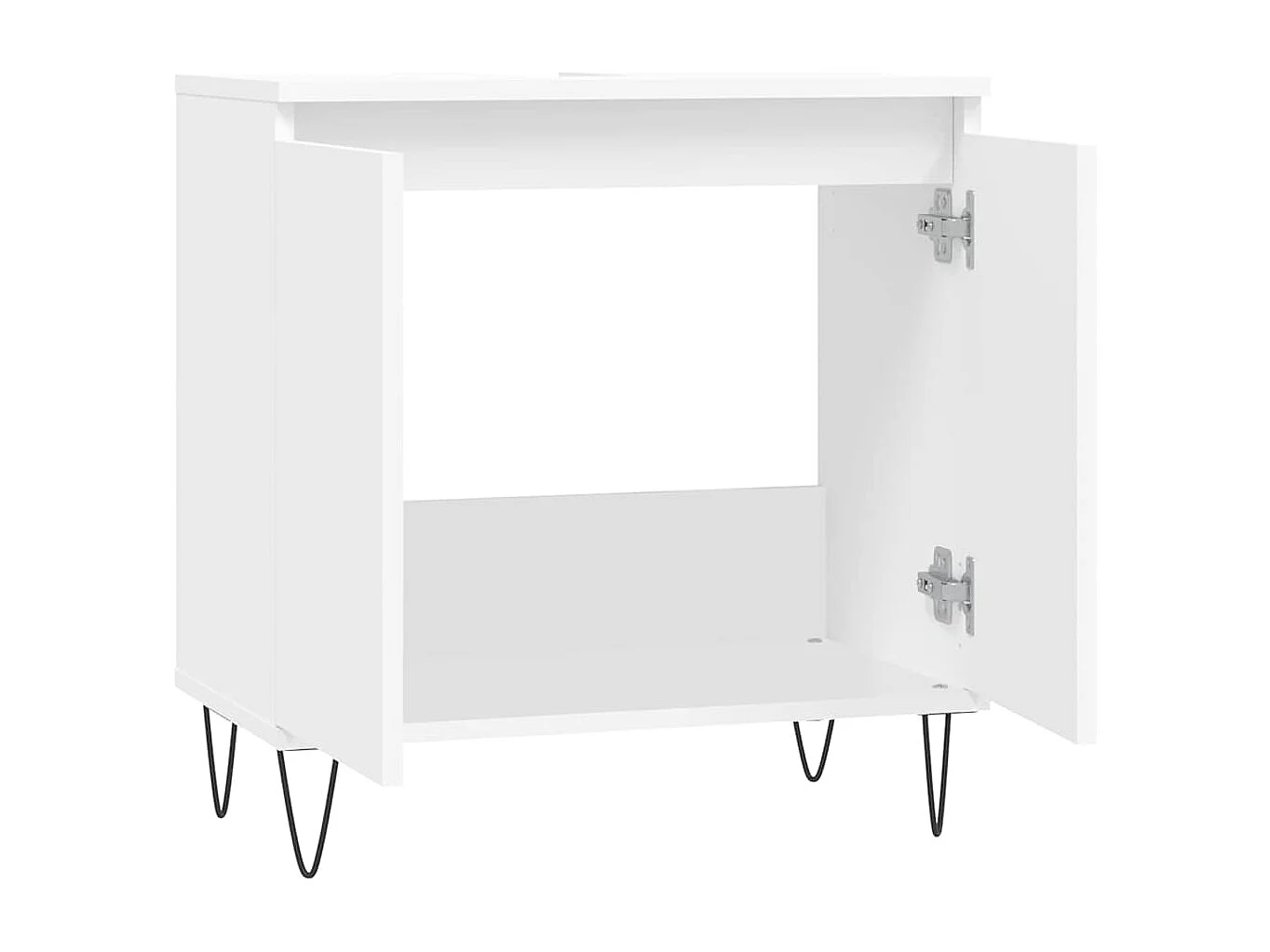 Mobile bagno bianco 58x33x60 cm in legno ingegnerizzato