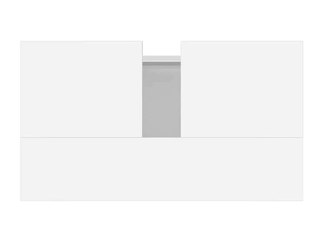 Mobile bagno bianco 58x33x60 cm in legno ingegnerizzato