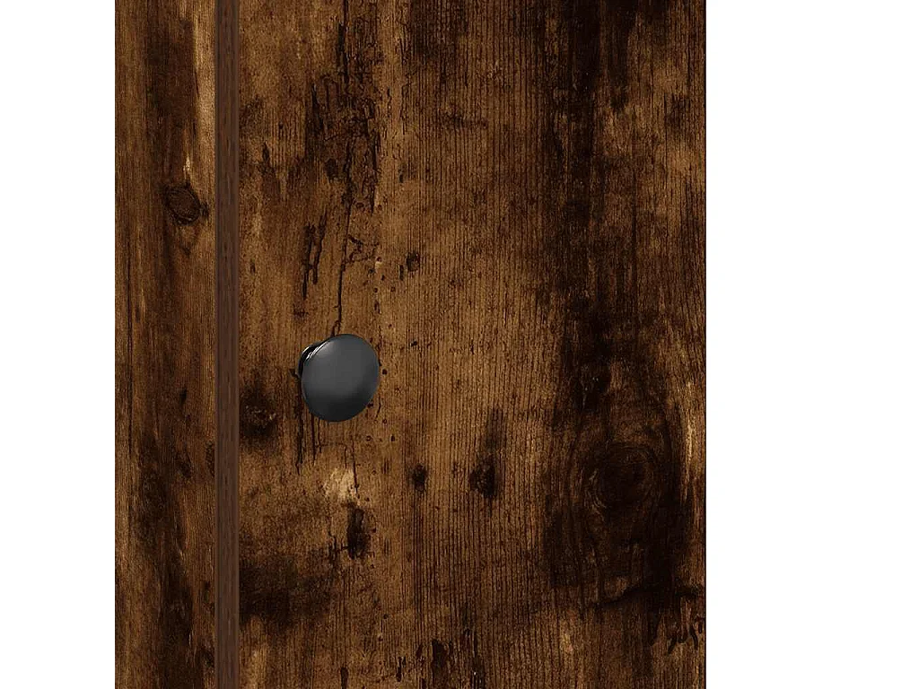 Badkamermeubel met toiletrolhouder in gerookt eikenhout