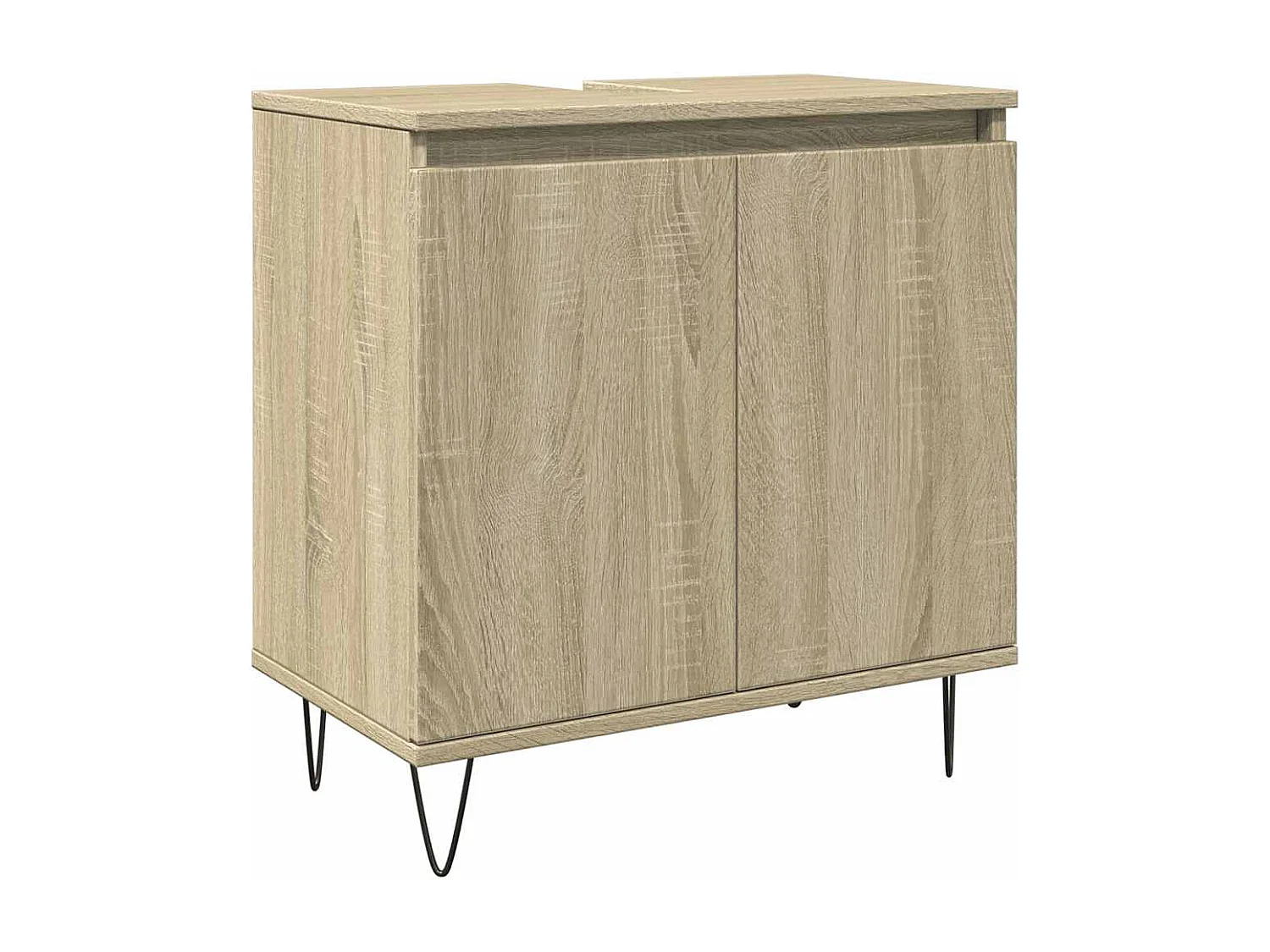 Mobile bagno in rovere Sonoma 58x33x60 cm in legno ingegnerizzato