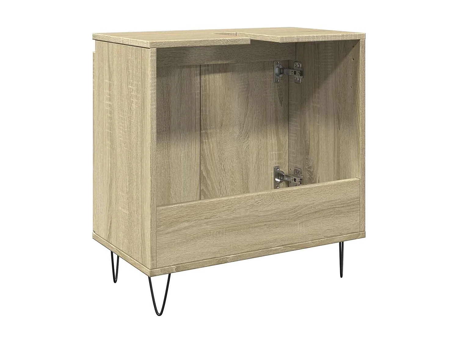 Mobile bagno in rovere Sonoma 58x33x60 cm in legno ingegnerizzato