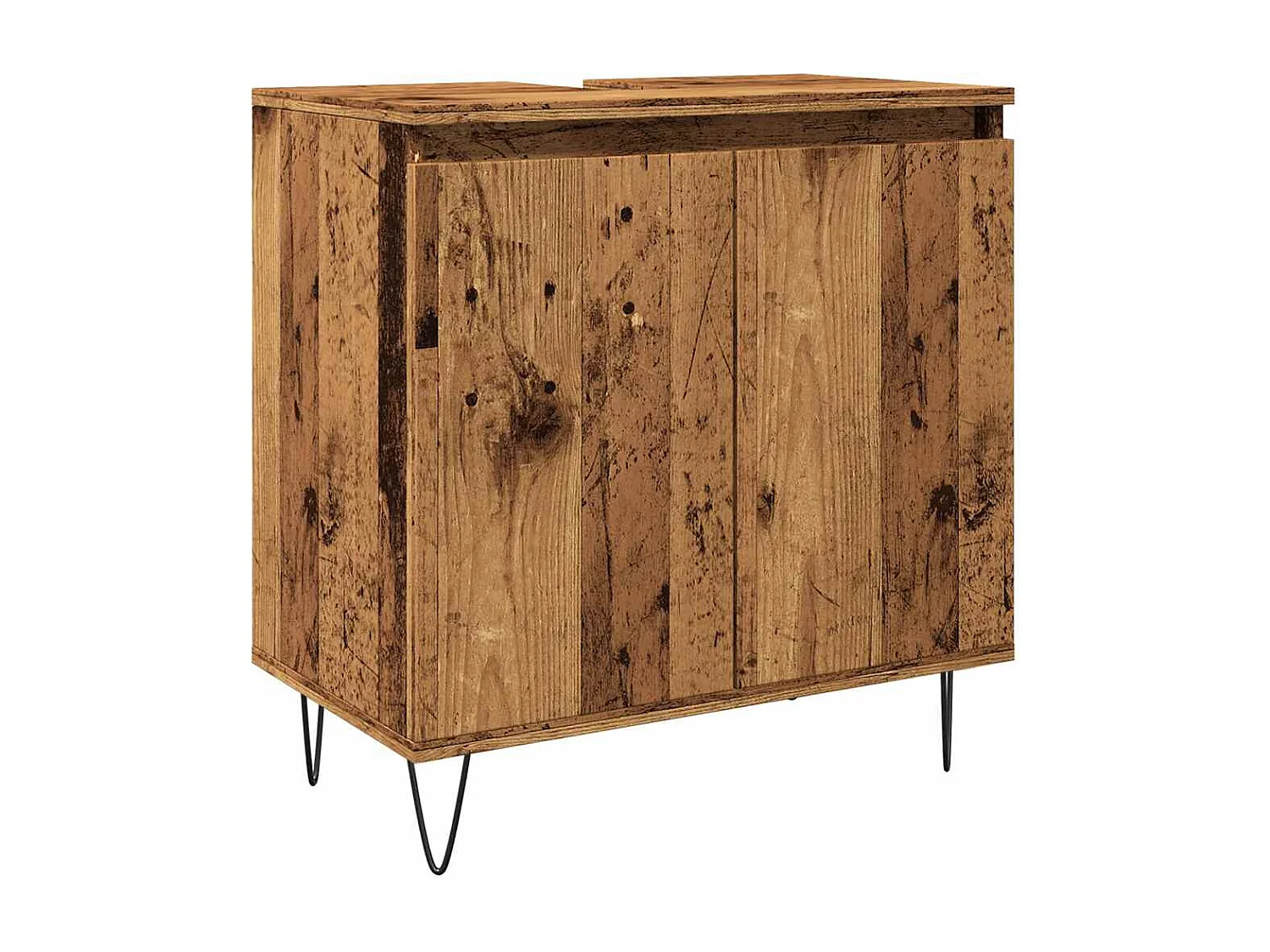 Armoire de salle de bain vieux bois 58x33x60 cm bois ingénierie