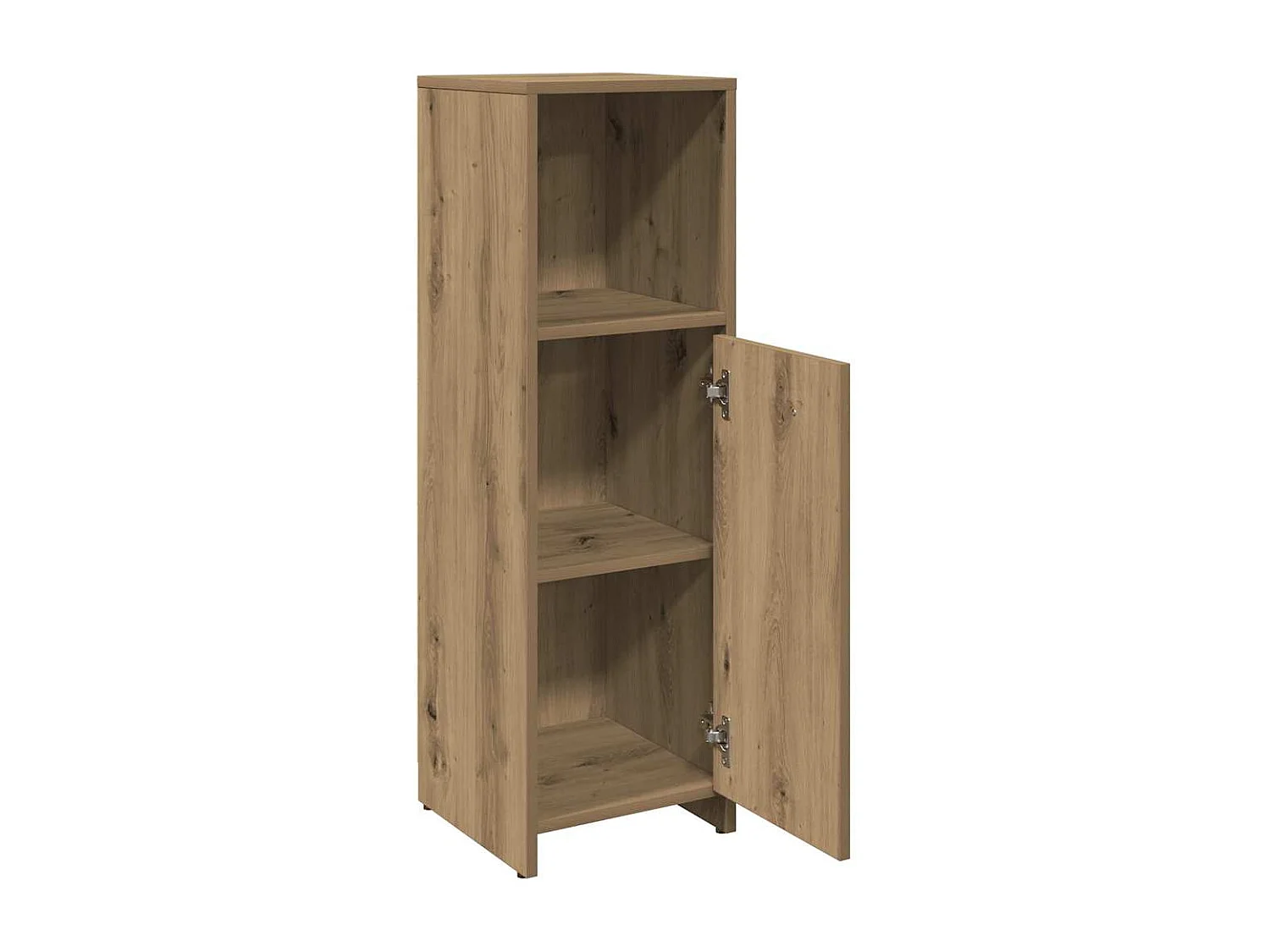 Badkamerkast eiken craft 30x30x95 cm bewerkt hout