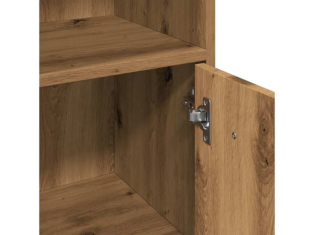 Badkamerkast eiken craft 30x30x95 cm bewerkt hout