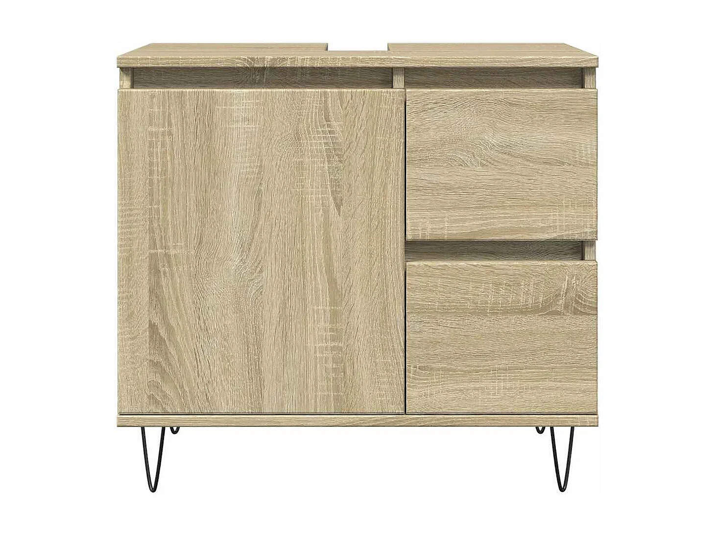 Mobile bagno in rovere Sonoma 65x33x60 cm