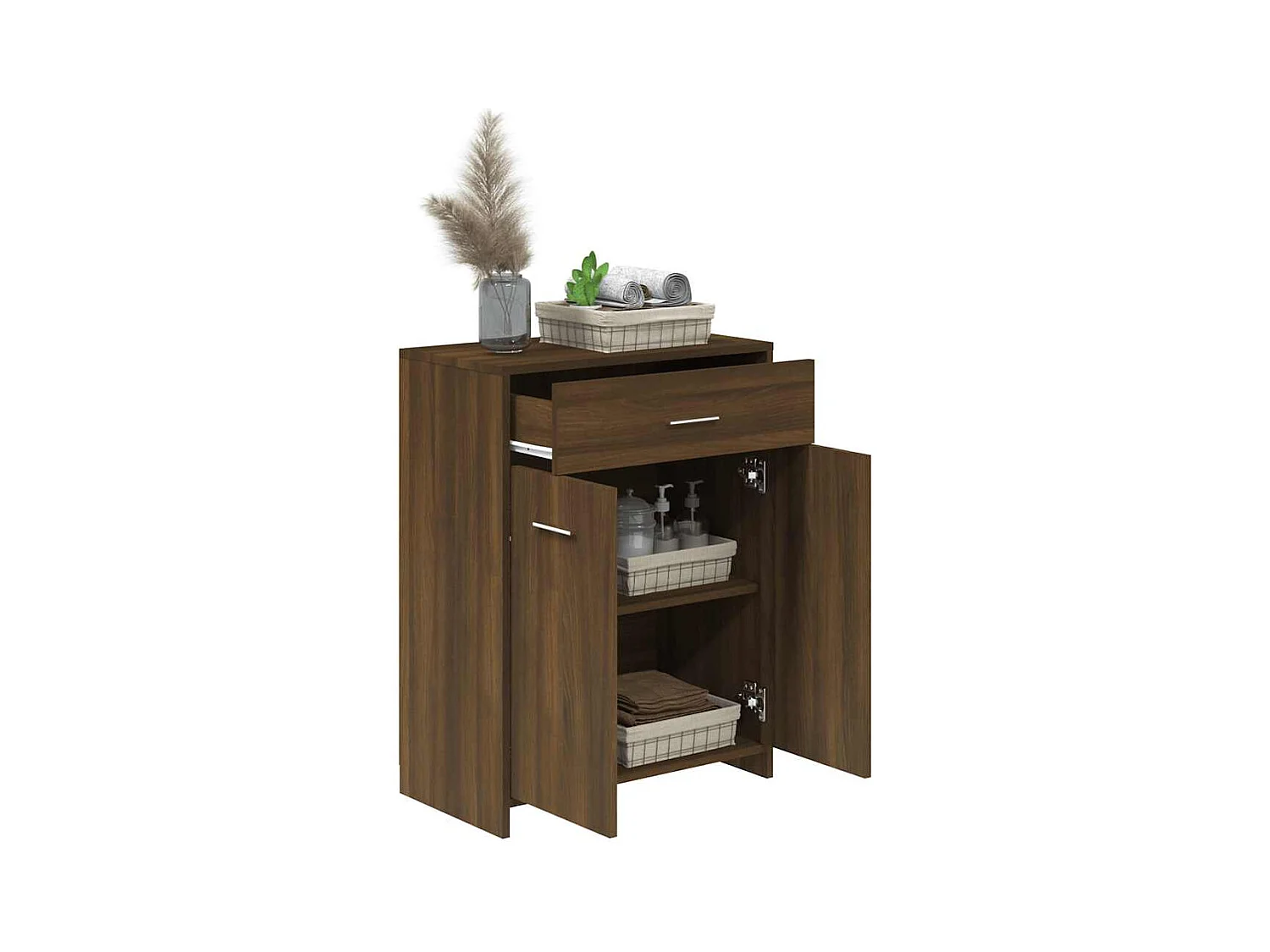 Badkamerkast Bruin eiken 60x33x80 cm Technisch hout