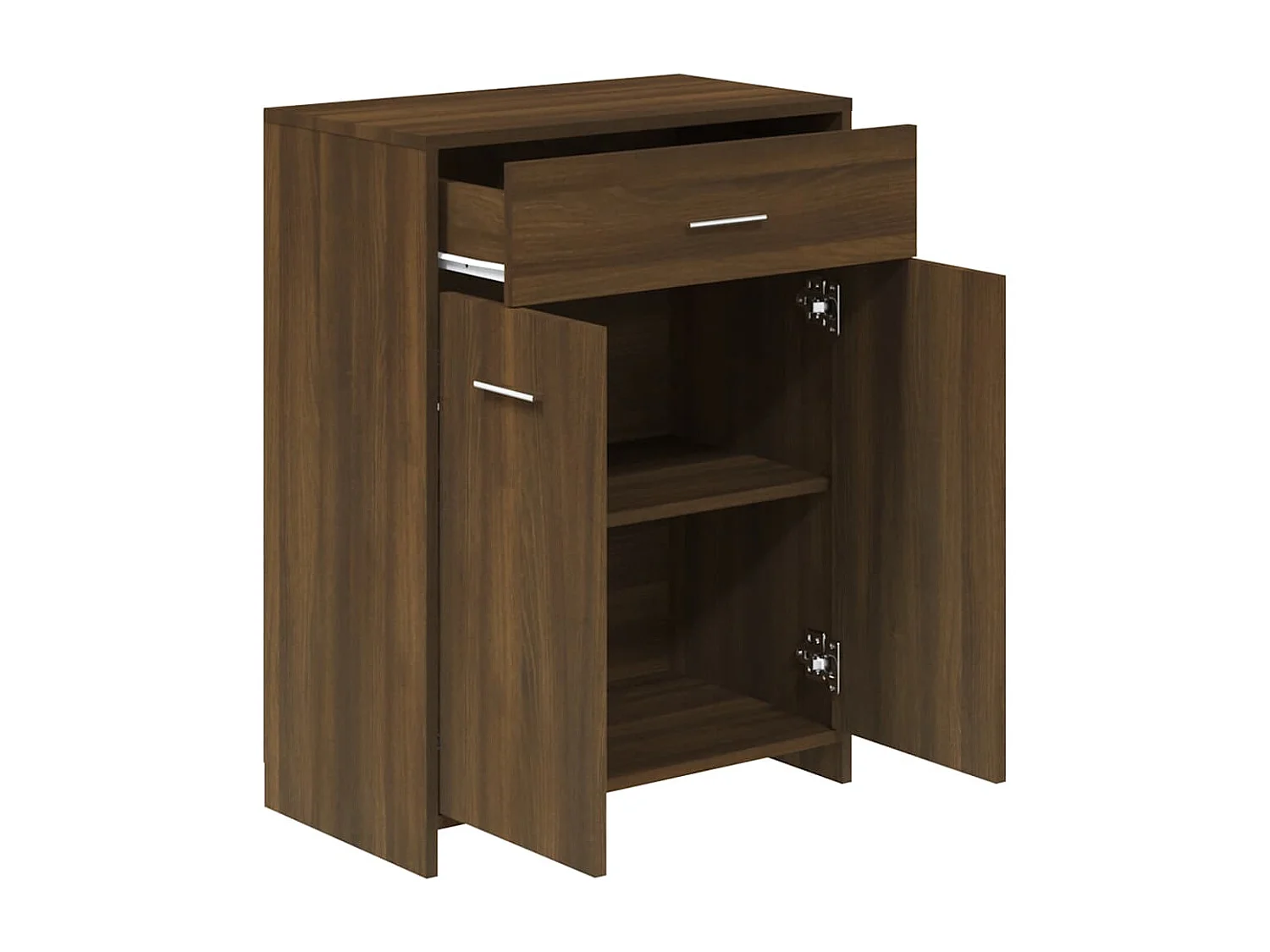 Mobile bagno Rovere marrone 60x33x80 cm Legno composito