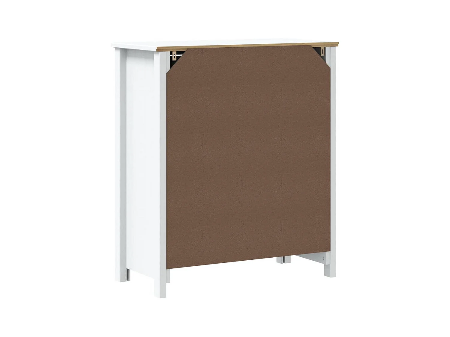 Armoire de salle de bain BERG blanc 69,5x34x80 cm pin massif