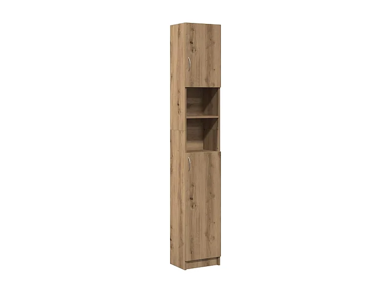 Armoire de salle de bain chêne artisanal 32x25,5x190 cm