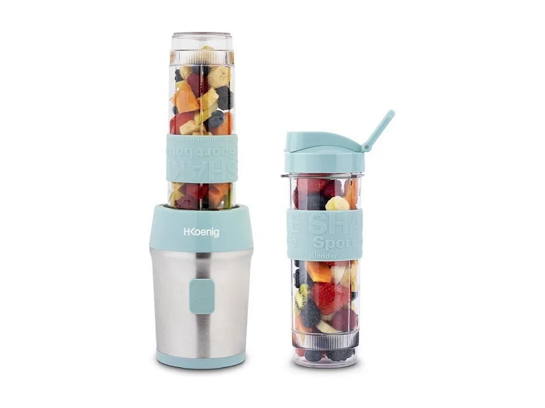 Mini blender - SMOO16 - 300 W - 570 mL - Bleu pastel - 2 gourdes incluses