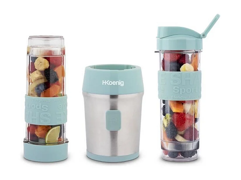 Mini blender - SMOO16 - 300 W - 570 mL - Bleu pastel - 2 gourdes incluses