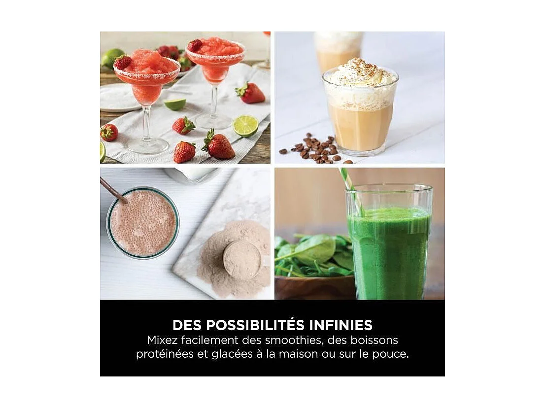 Blender portable sans fil NINJA Blast - Blanc - BC151EUWH