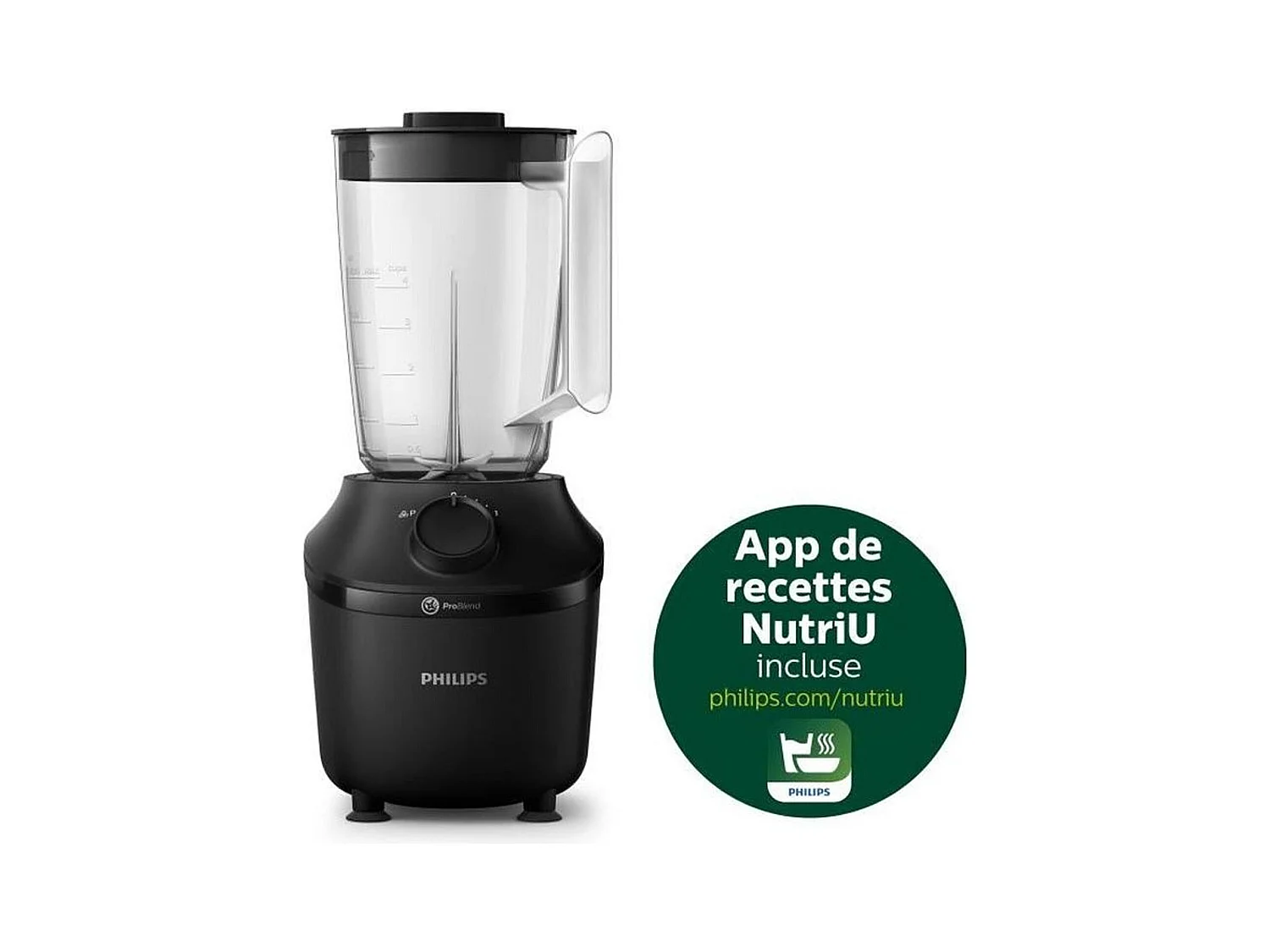 Blender PHILIPS Daily HR2041/41 - 450W - Noir