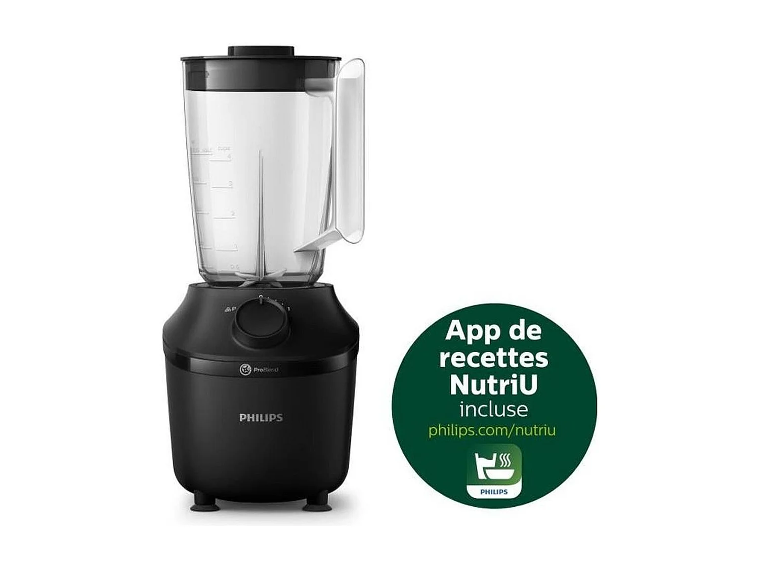 Blender PHILIPS Daily HR2041/41 - 450W - Noir