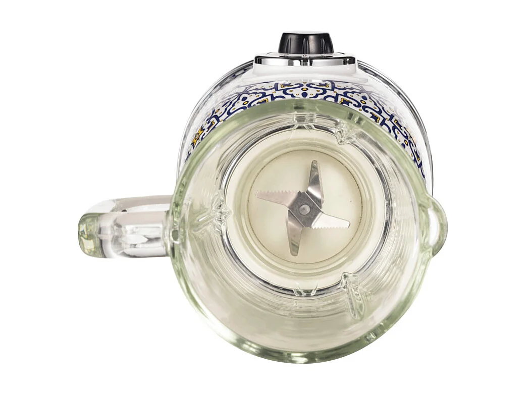 Blender Ariete vintage bol verre Capri 583CAP 1000 W Blanc Bleu