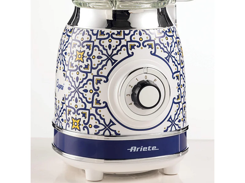 Blender Ariete vintage bol verre Capri 583CAP 1000 W Blanc Bleu