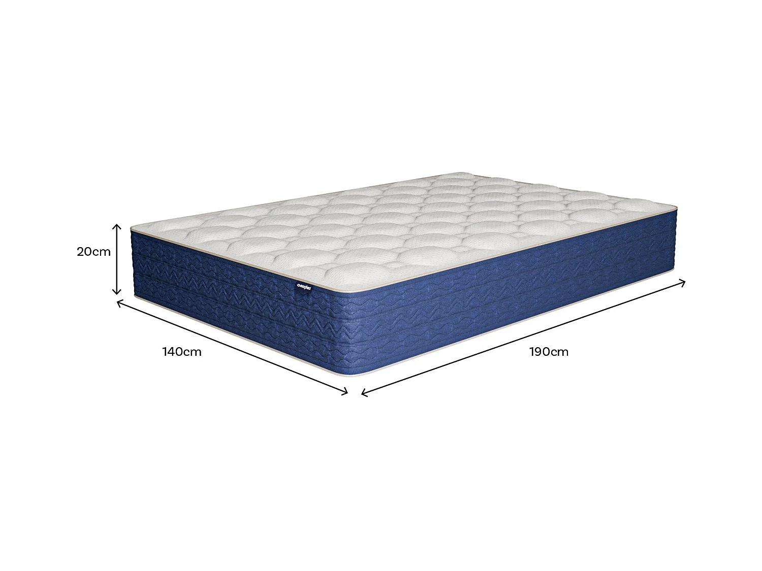 Matelas mémoire de forme 140x190cm épais 20cm Lumea One +