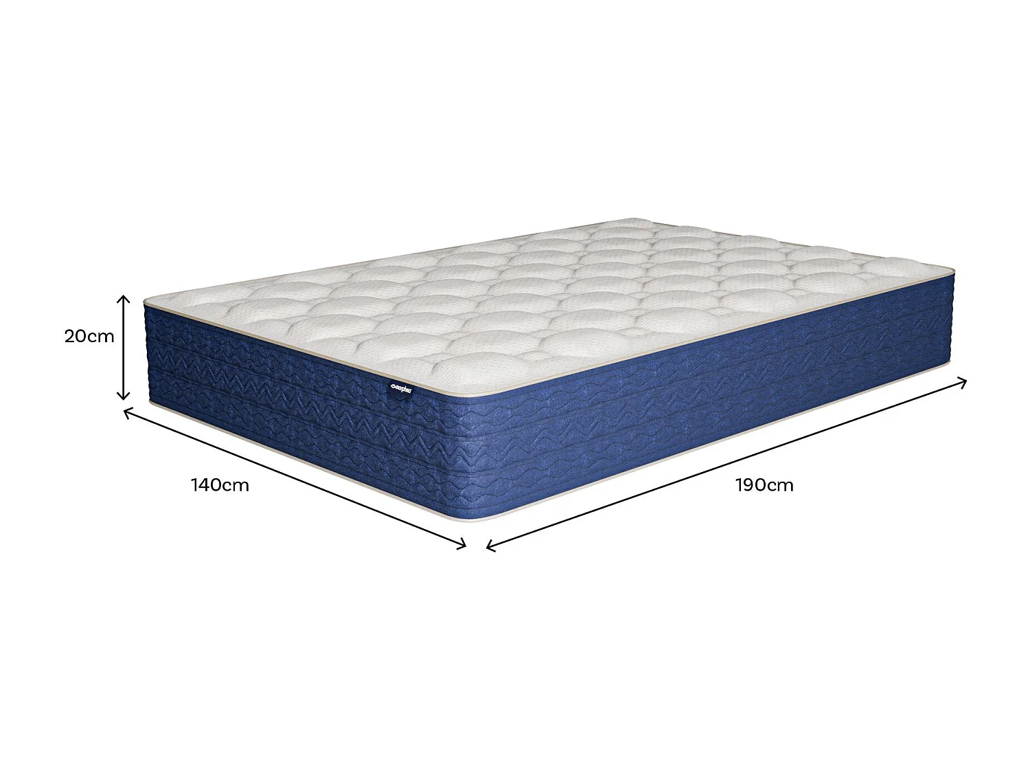 Matelas mémoire de forme 140x190cm épais 20cm Lumea One +