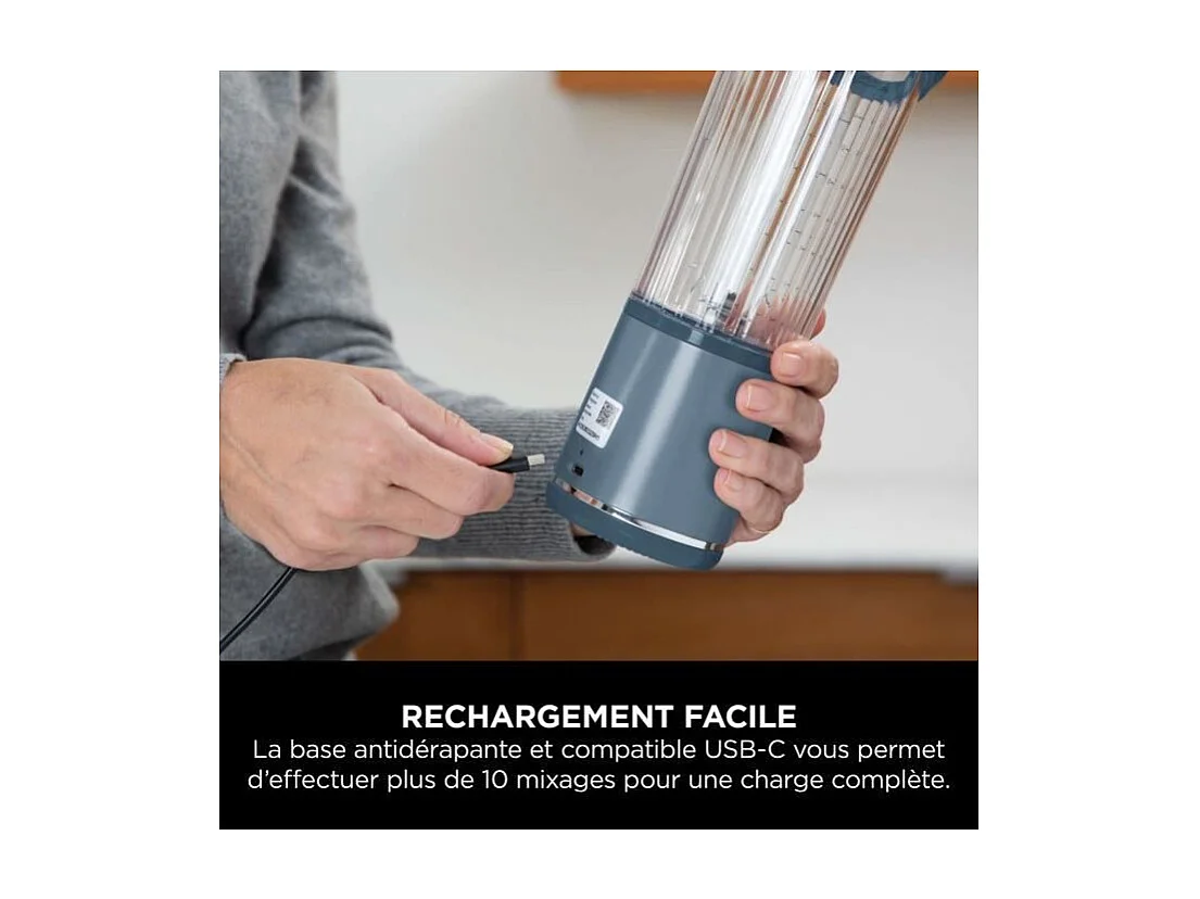 Blender portable sans fil NINJA Blast - Bleu denim - BC151EUNV