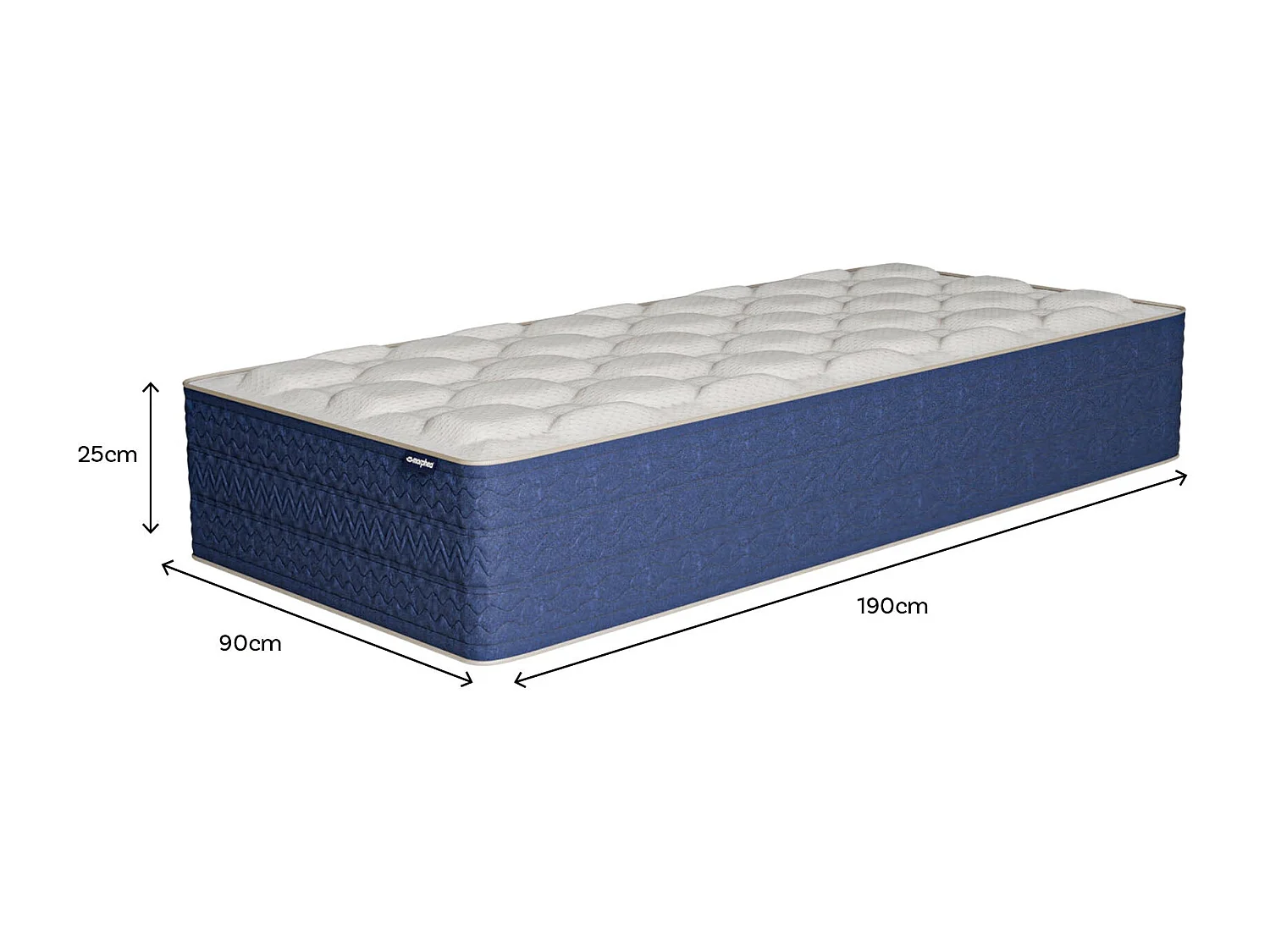 Matelas hybride 90x190cm épais 25cm Lumea Infinite