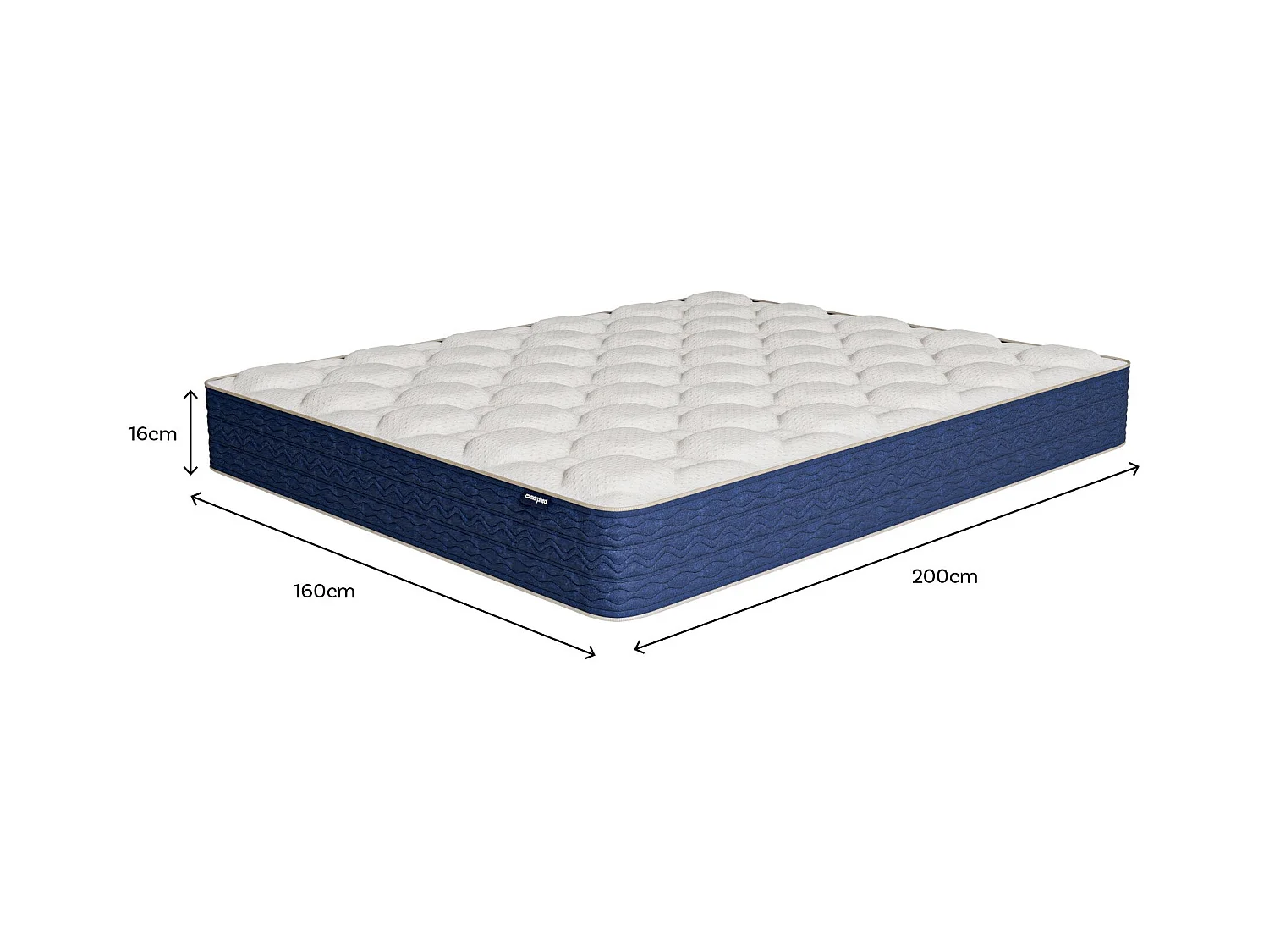 Matelas mémoire de forme 160x200cm épais 16cm Lumea One