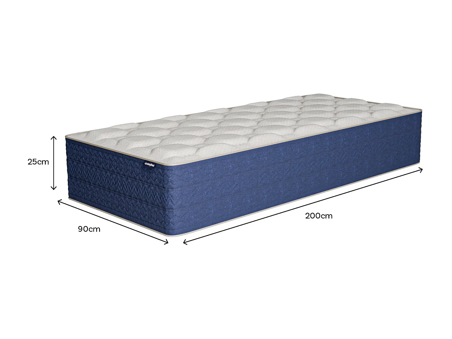 Matelas hybride 90x200cm épais 25cm Lumea Infinite
