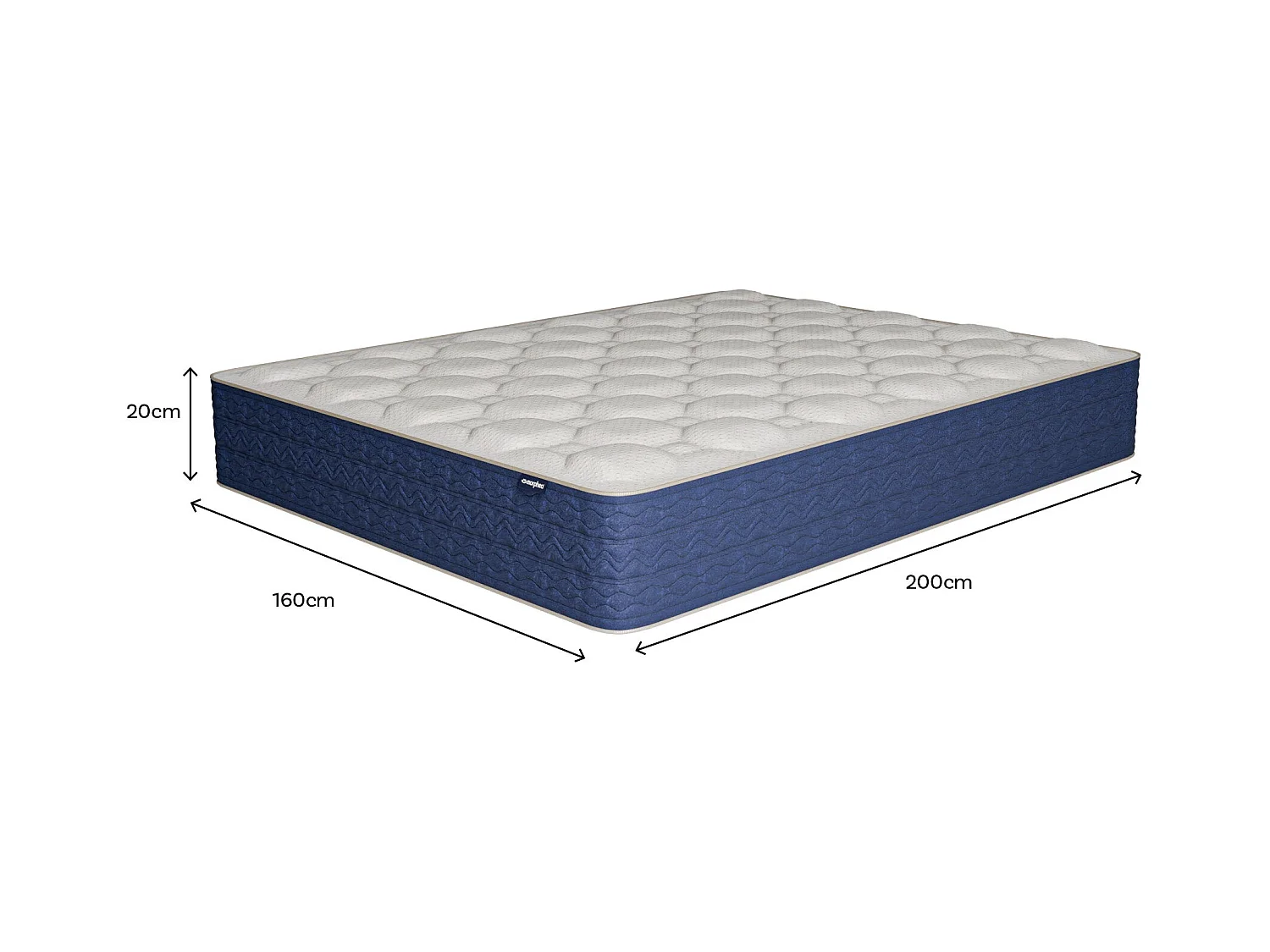 Matelas mémoire de forme 160x200cm épais 20cm Lumea One +