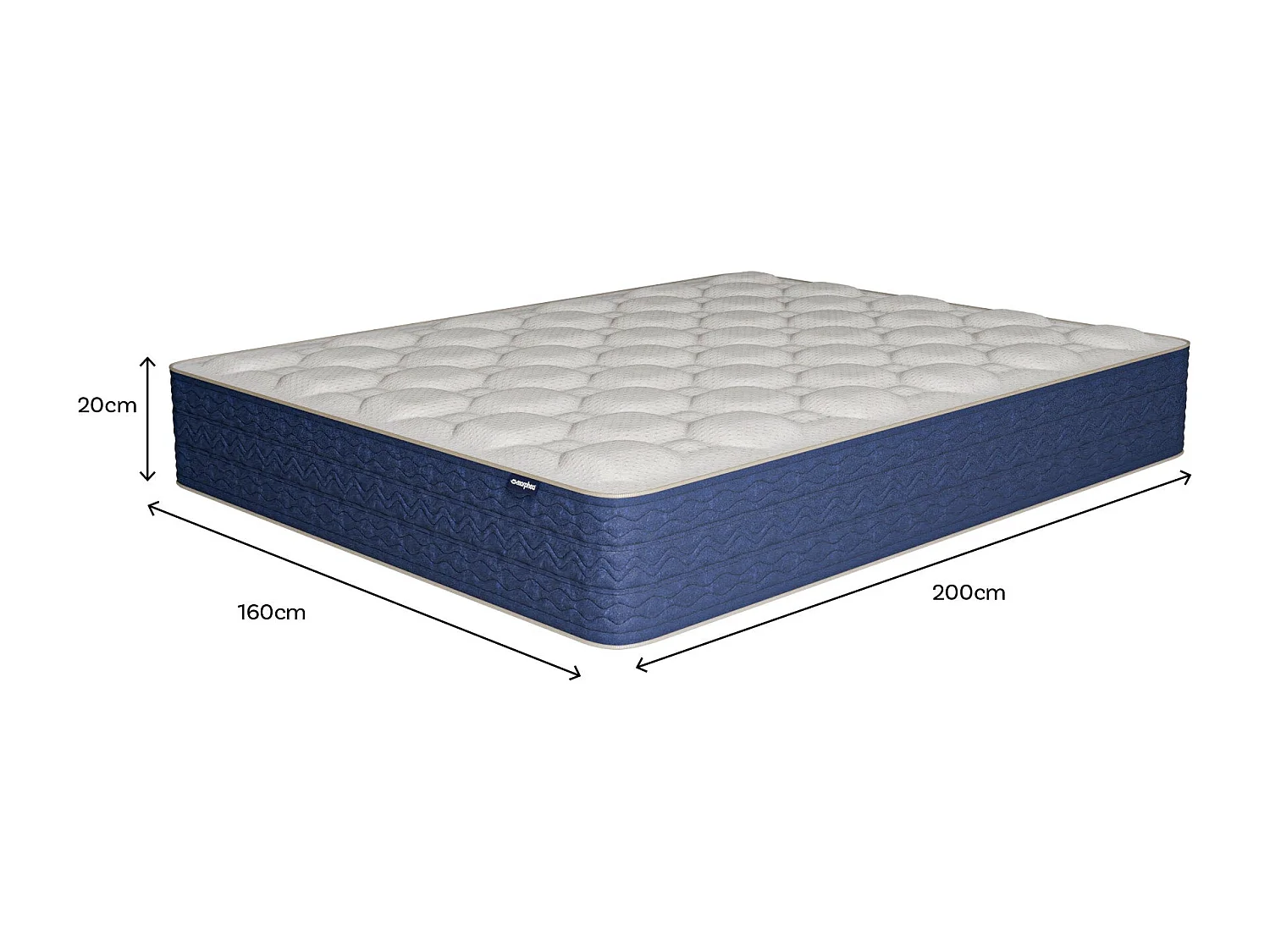 Matelas mémoire de forme 160x200cm épais 20cm Lumea One +