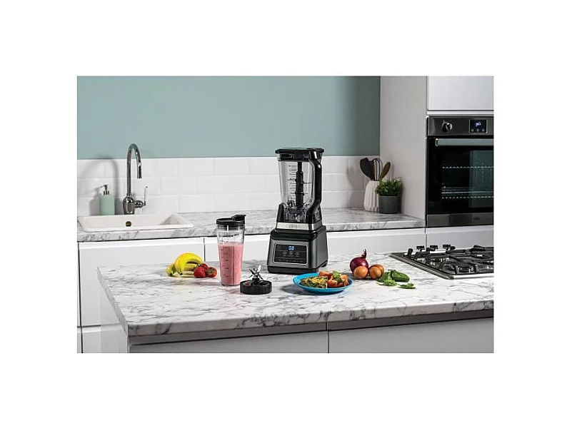 NINJA BN750EU - Blender 2 en 1  - Bol de 2,1 l - Gobelet de 700ml - 1200 W - Noir
