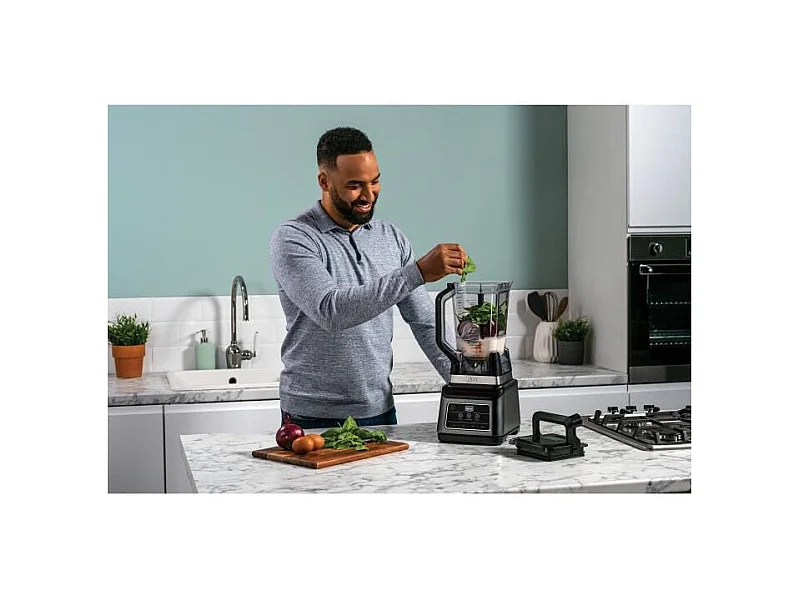 NINJA BN750EU - Blender 2 en 1  - Bol de 2,1 l - Gobelet de 700ml - 1200 W - Noir