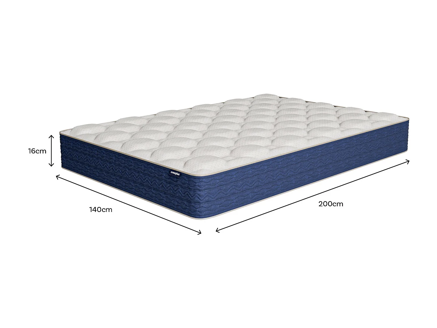 Matelas mémoire de forme 140x200cm épais 16cm Lumea One
