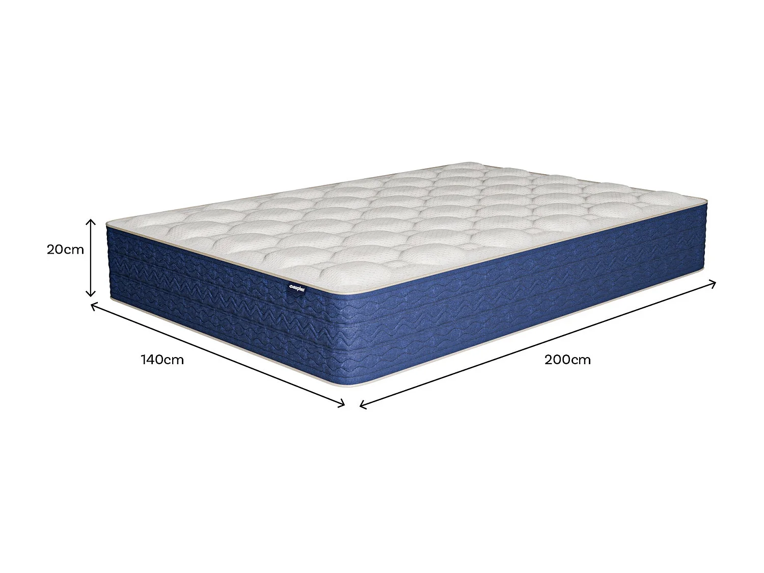 Matelas mémoire de forme 140x200cm épais 20cm Lumea One +