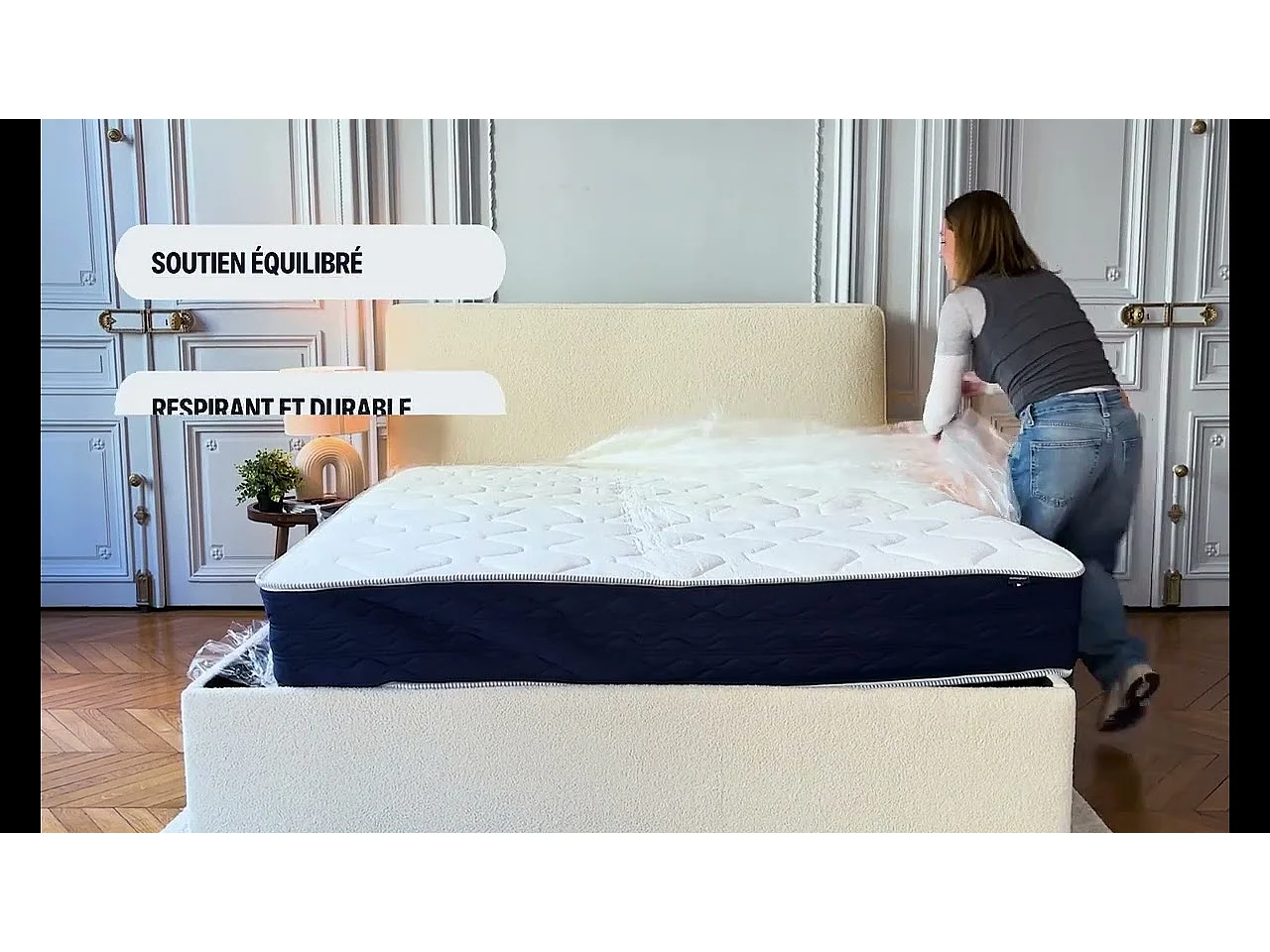 Matelas mémoire de forme 90x200cm épais 20cm Lumea One +