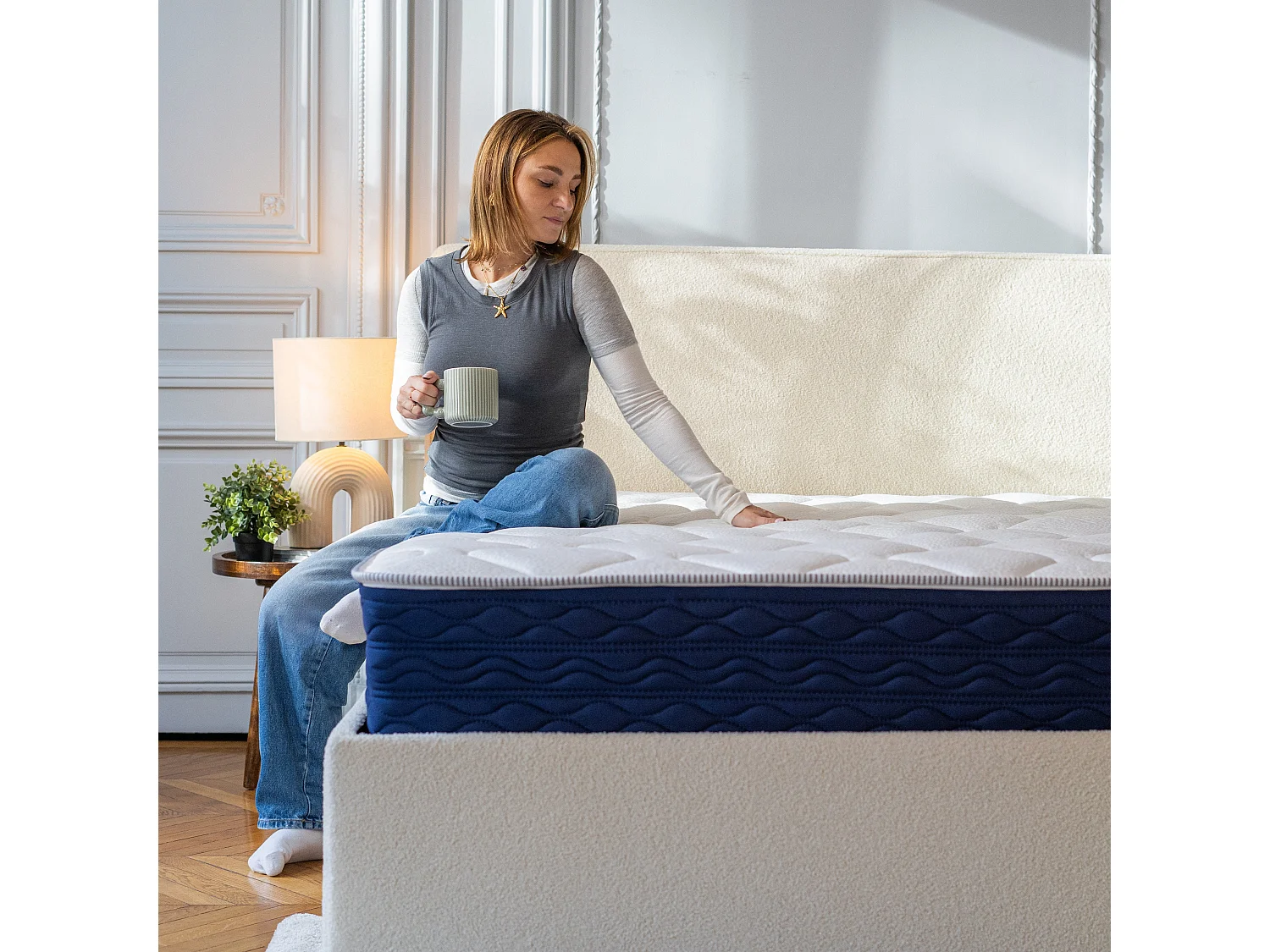 Matelas mémoire de forme 90x190cm épais 20cm Lumea One +