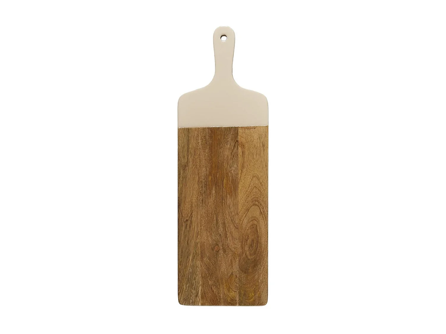 Planche en bois de manguier uni beige (L58cm) - MANGO