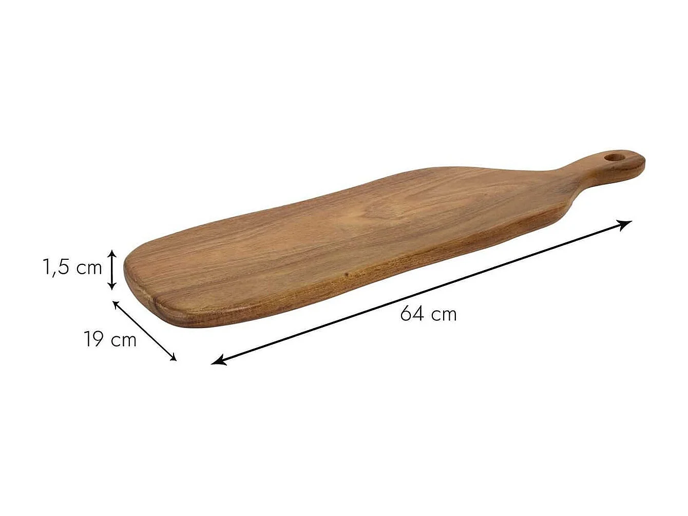 Planche en Bois d'Acacia de Présentation 64 x 19 cm - GUSTAVE