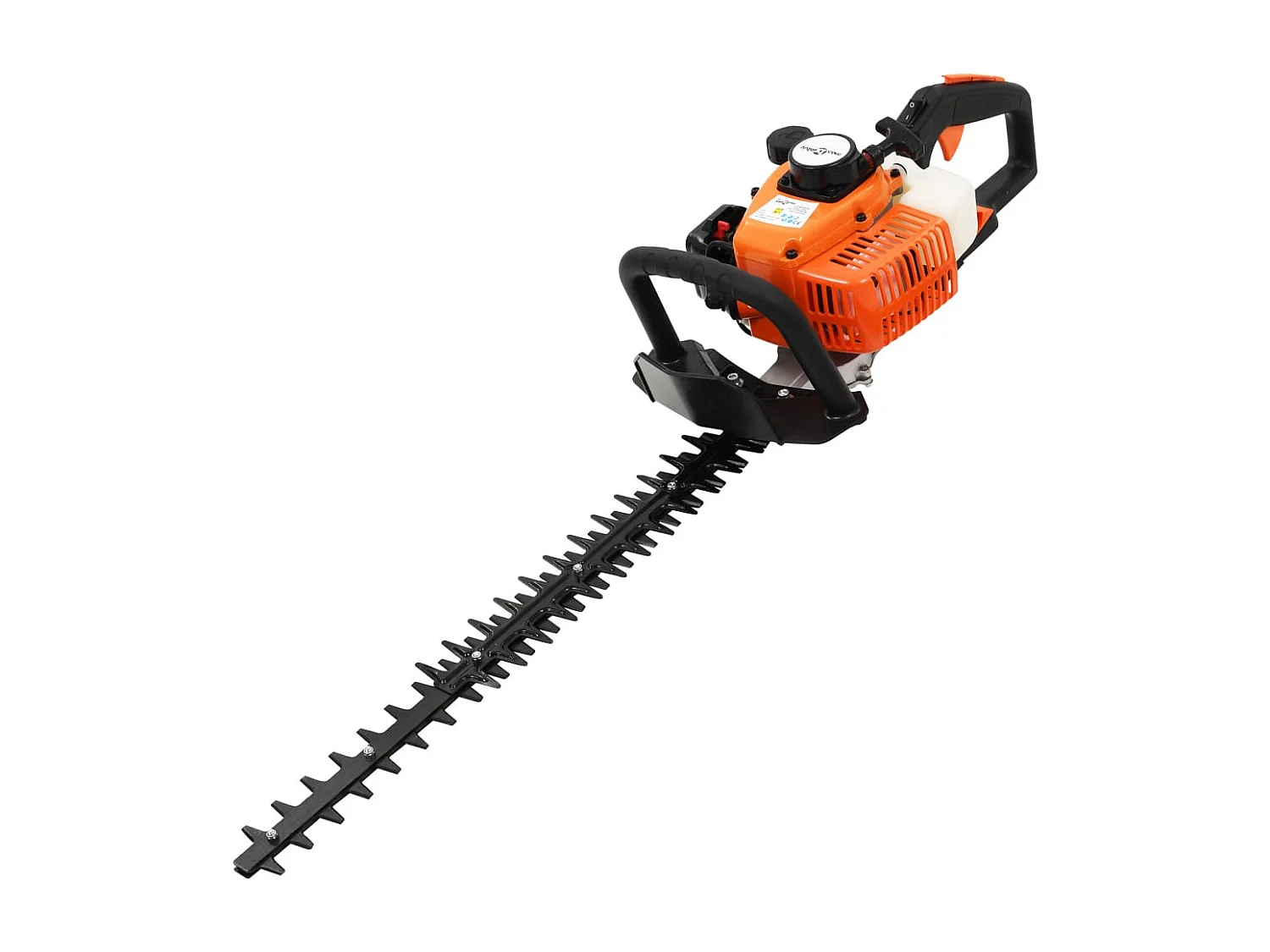 Cortador de Sebes a Gasolina de Alta Potência com Lâmina de 722 mm em Laranja e Preto