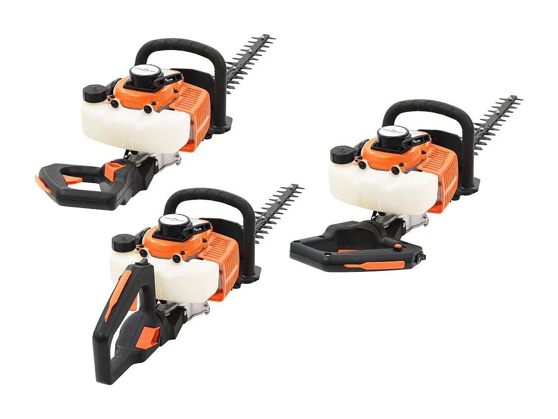 Cortador de Sebes a Gasolina de Alta Potência com Lâmina de 722 mm em Laranja e Preto