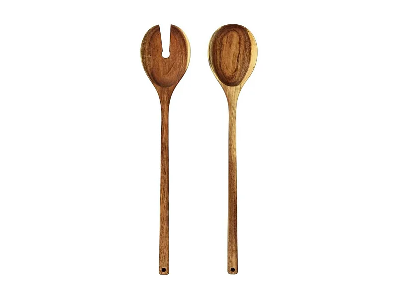 Couverts de Service en Acacia Naturel