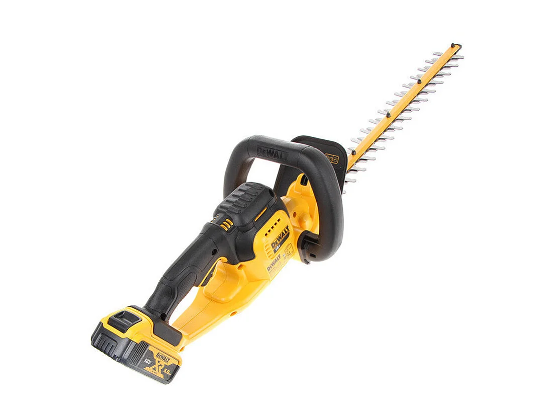 Taille-haie 18V DEWALT DCMHT563P1-QW avec une batterie 5,0 Ah