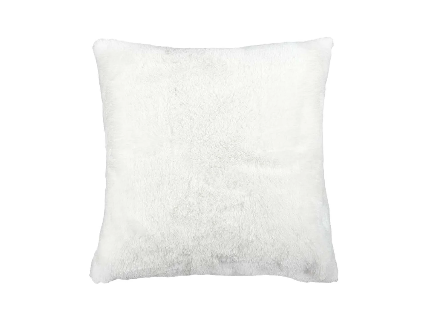 Coussin Ultra Doux 40x40cm Imitation Fourrure Blanche - FLUFFY