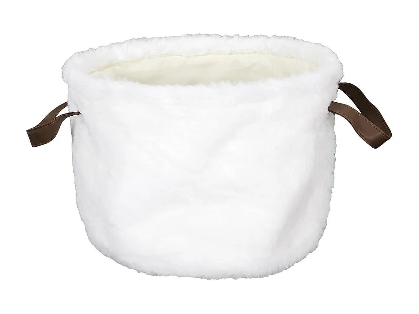 Lot de 3 Paniers Gigogne Effet Fourrure avec Poignées - PONTI