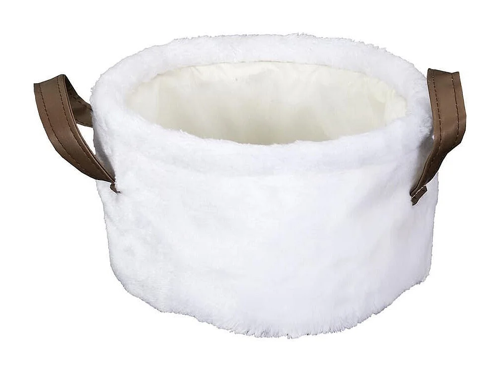 Lot de 3 Paniers Gigogne Effet Fourrure avec Poignées - PONTI