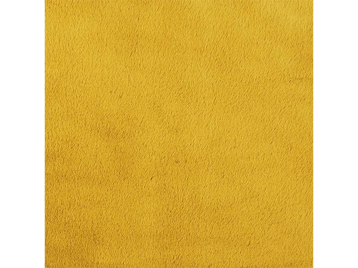 Tapis 120x170cm Imitation Fourrure Fine Jaune Moutarde - SNUGLY