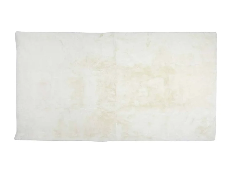 Tapis 60x110cm Imitation Fourrure Fine Blanc Crème - SNUGLY