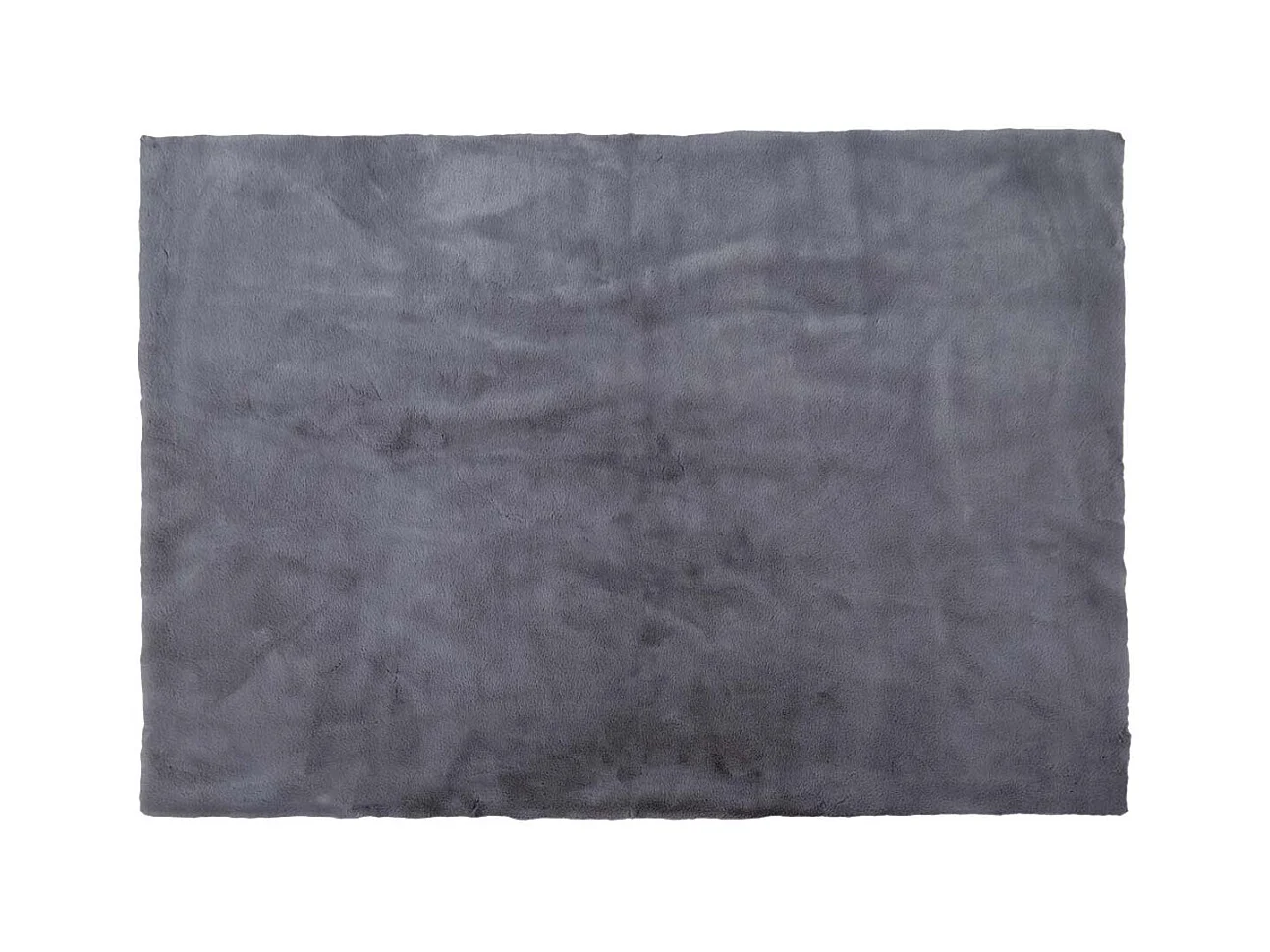 Tapis 120x170cm Imitation Fourrure Fine Gris Anthracite - SNUGLY