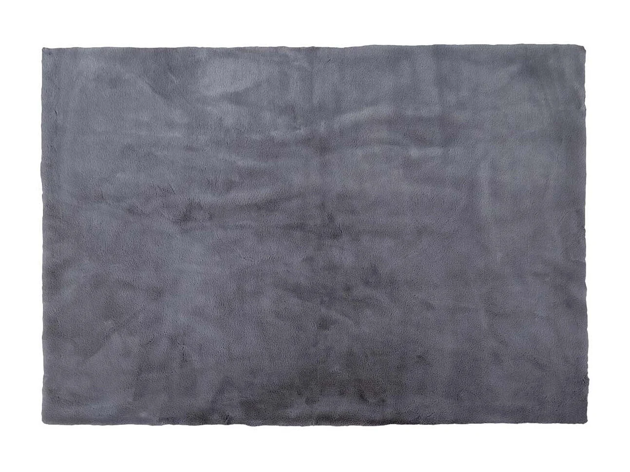 Tapis 120x170cm Imitation Fourrure Fine Gris Anthracite - SNUGLY